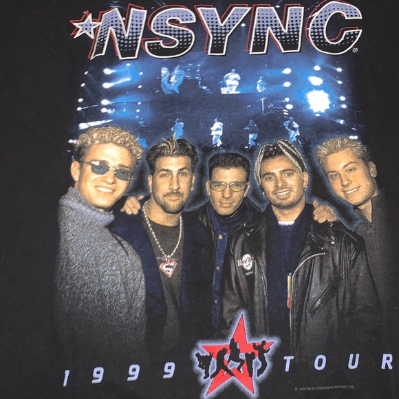 NEW Vintage Nsync 1999 Tour T-Shirt Size Large Winterland Tag Justin Timberlake - Picture 4 of 6